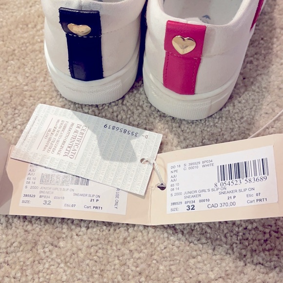 Armani Junior Girls Sneakers - Size 13.5 - Picture 5 of 6